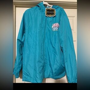 NWT Friends TV Show Central Perk L Windbreaker Culturefly Ex Monica Chandler